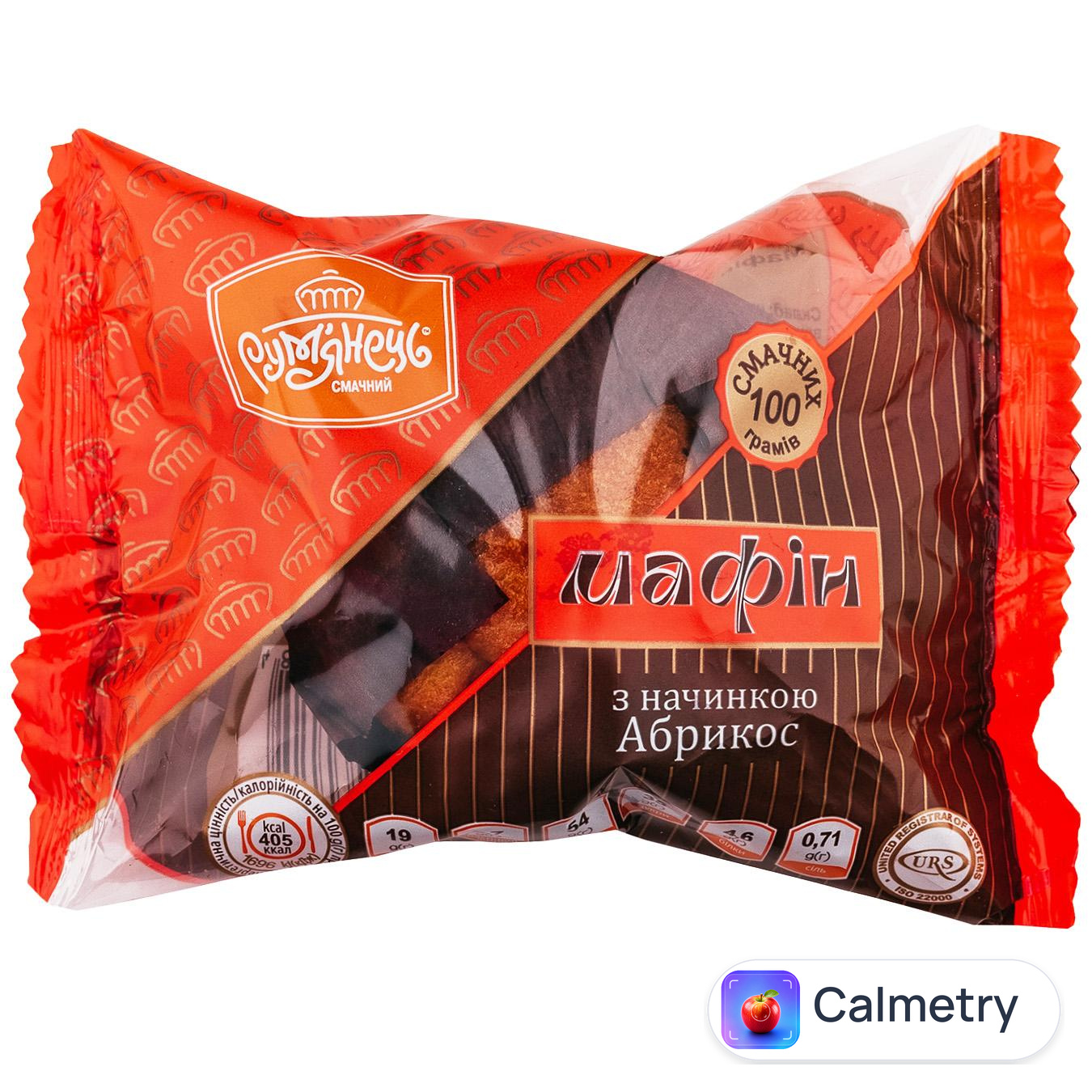 Мафін Рум'янець CaraMilk з начинкою Абрикос 100г