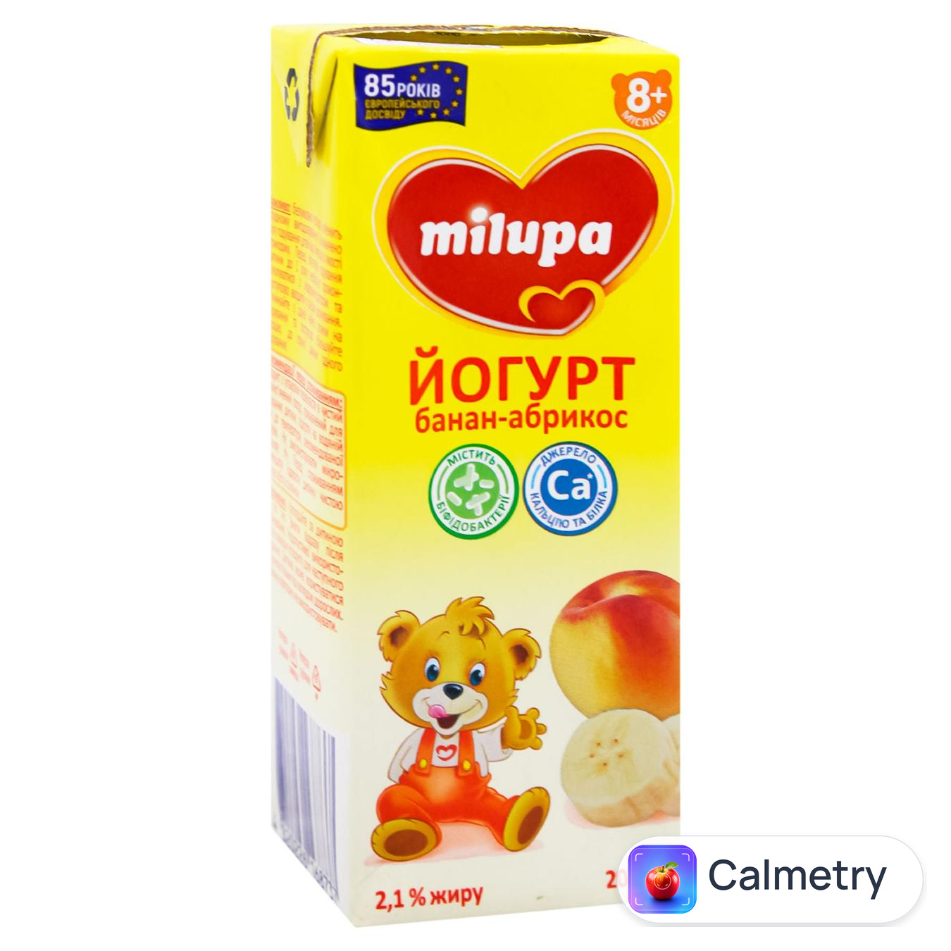 Йогурт Milupa Банан-Абрикос 2,1% 207г — фото продукту