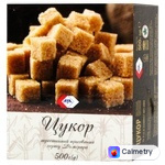 Цукор АТА тростинний коричневий пресований 500г