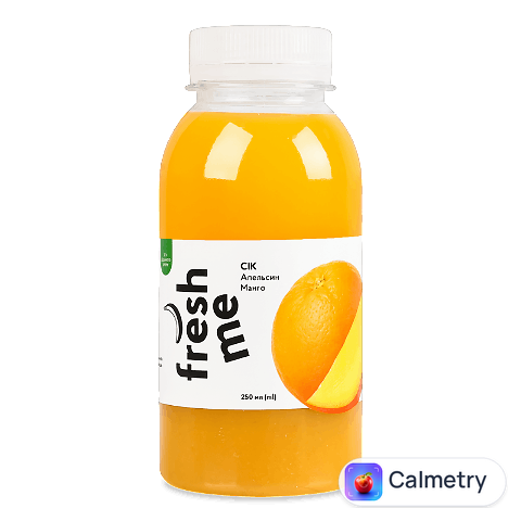 Сік Fresh me апельсиновий з пюре манго пастеризоване, 250мл