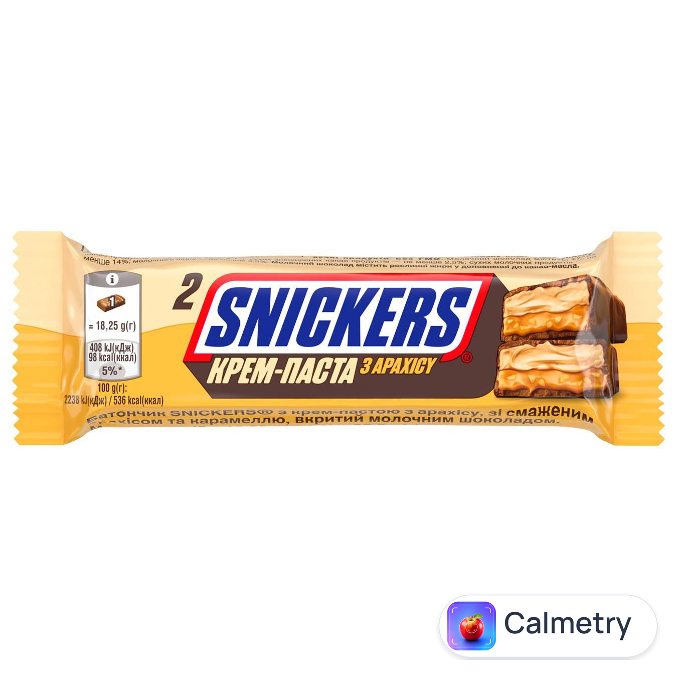 Батончик Snickers Creamy Peanut Butter з арахісовим маслом 36,5г