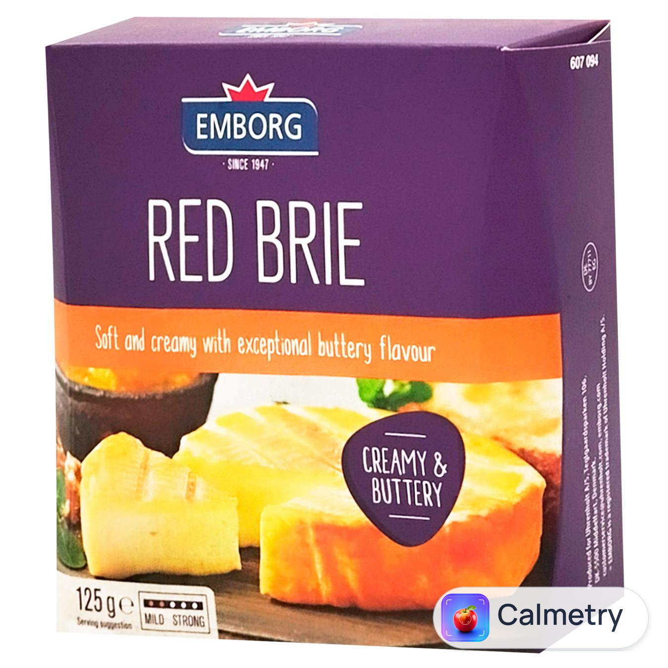 Сир Emborg Red Brie 60% 125г — фото продукту
