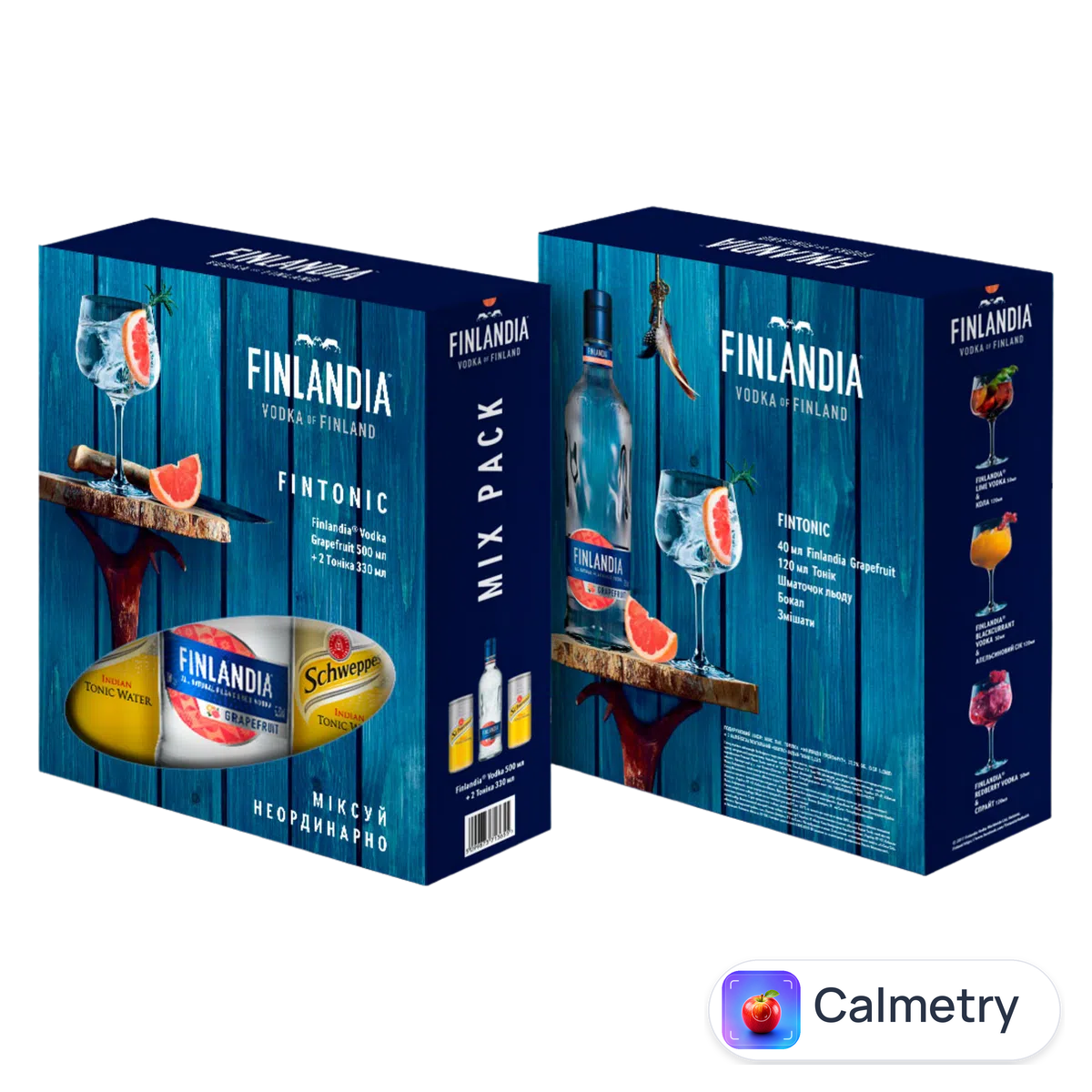 Горілка Finlandia Grapefruit 0,5 л + 2х0,33 л Schweppes Indian