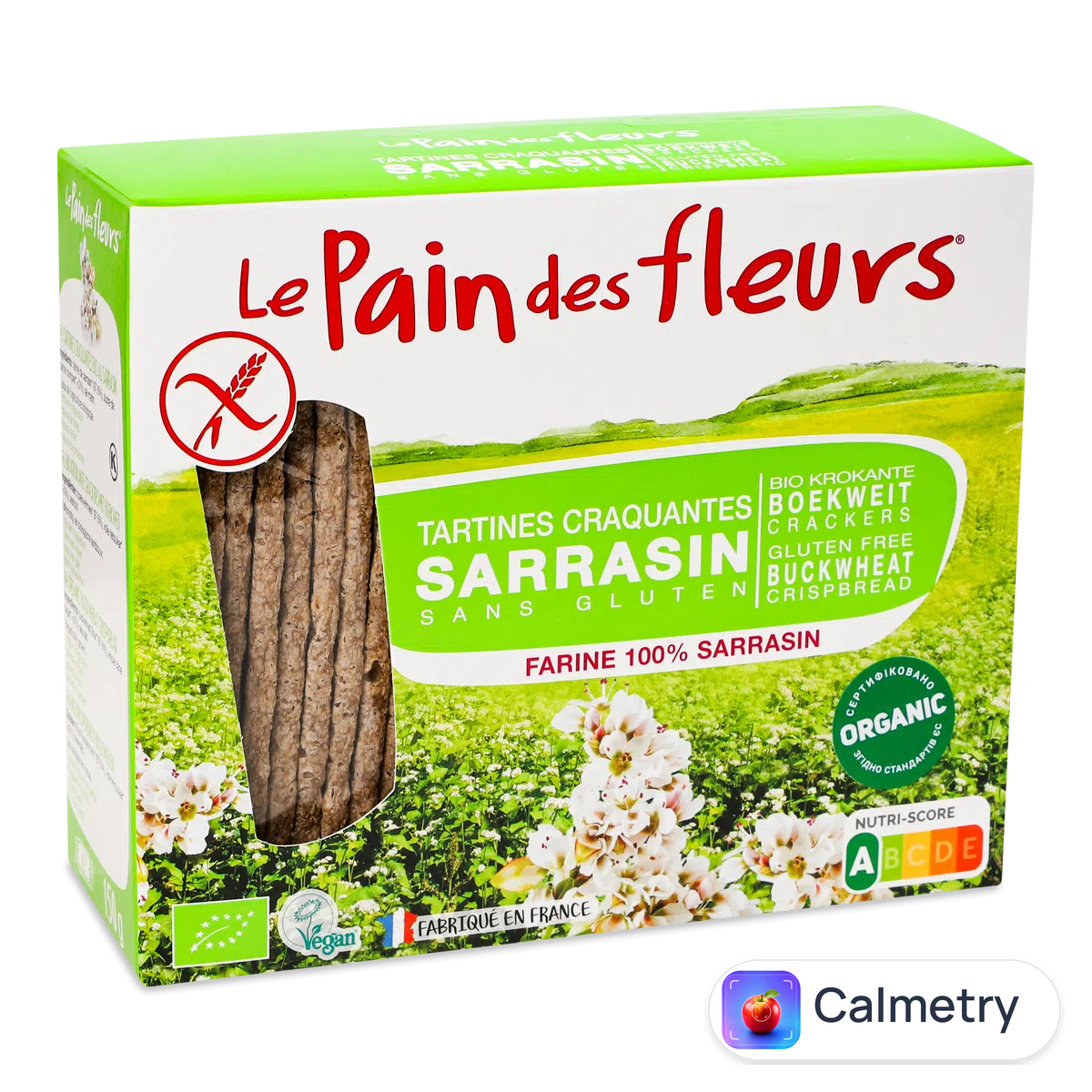 Хлібці Le Pain des Fleurs органічні хрусткі з гречки 150г