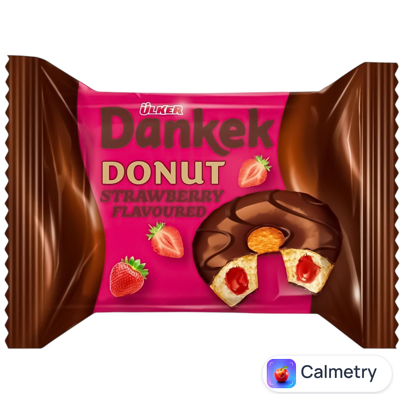 Тістечко Ulker Dankek Донат з полуничною начинкою в глазурі 40г