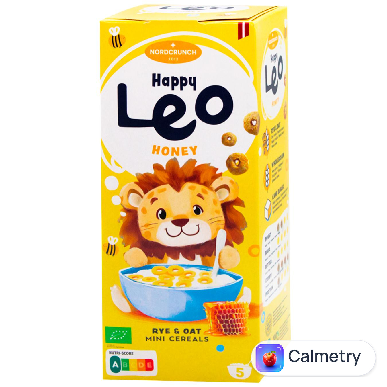Пластівці Nordcrunch Happy Leo житньо-вівсяні з медом 150г
