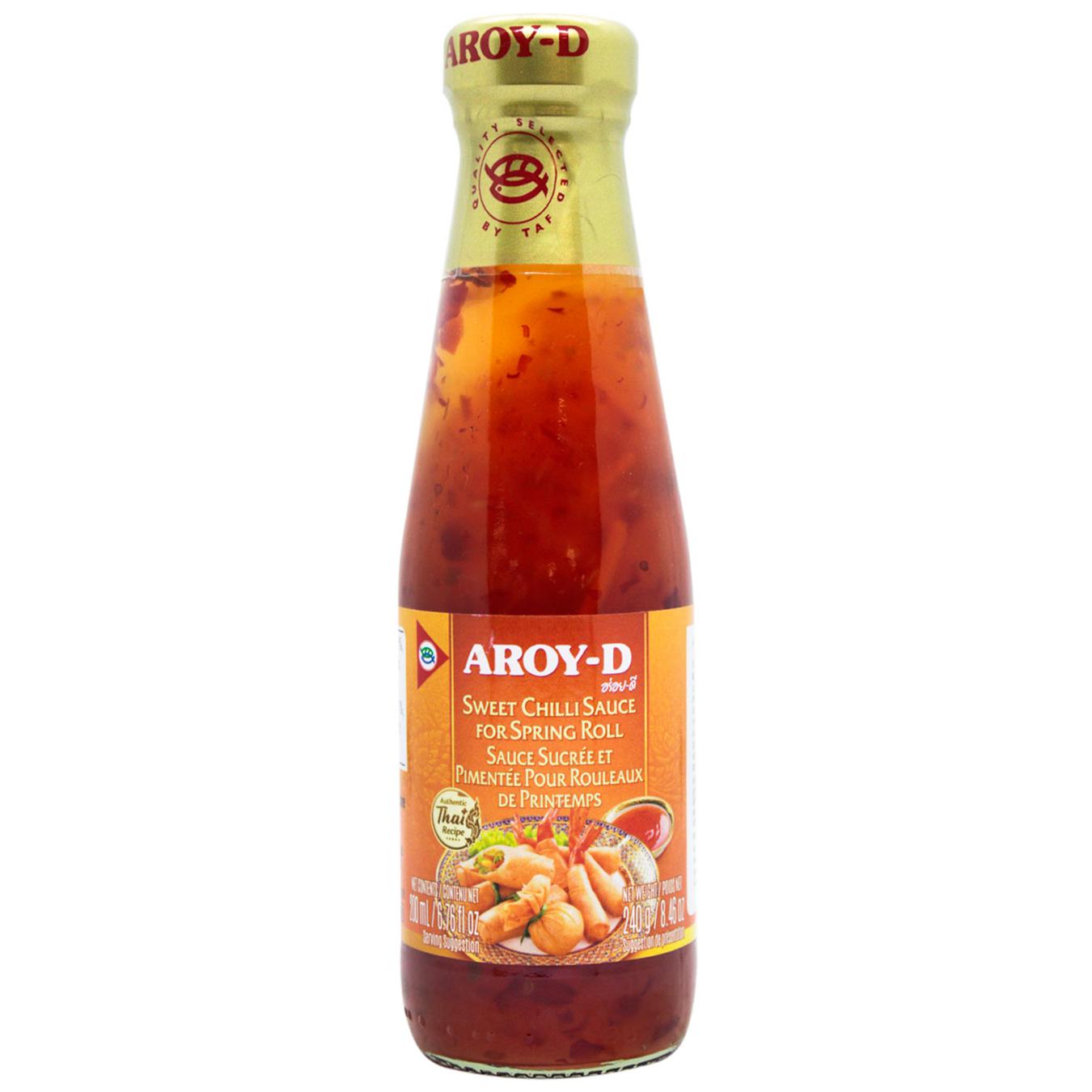 Соус Aroy-D Чілі солодкий для спрінг-ролів 240г — фото продукту