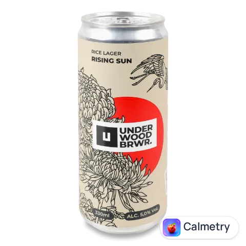 Пиво Underwood Brewery Rice RisingSun світле нефільтроване з/б