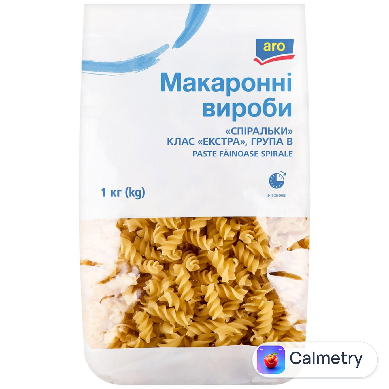 Макаронні вироби Aro Спіральки 1кг — фото продукту