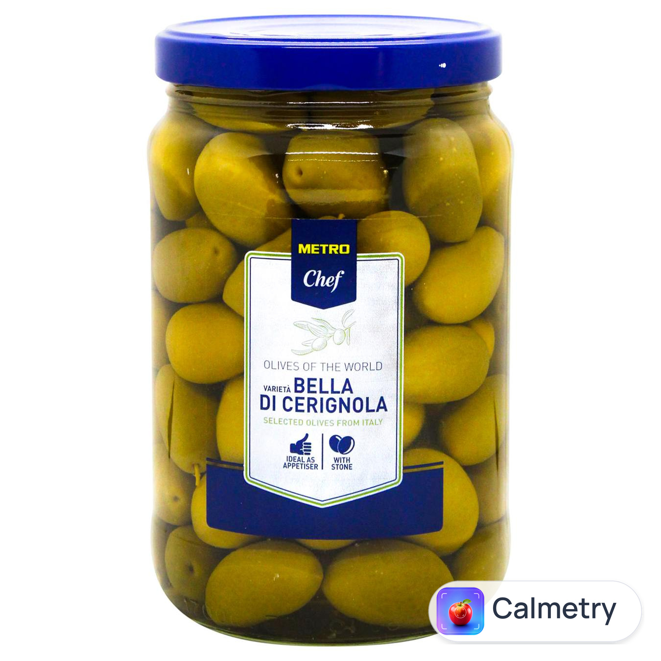 Оливки зелені Metro Chef Cerignola з кісточками 1,7л