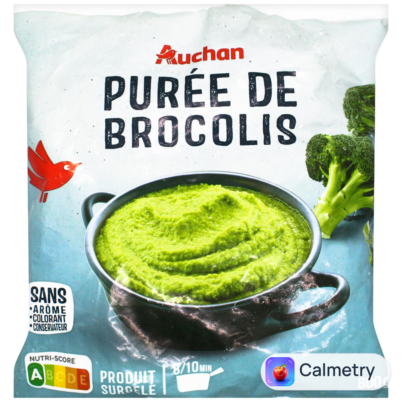 Пюре Auchan з броколі заморожене 800г