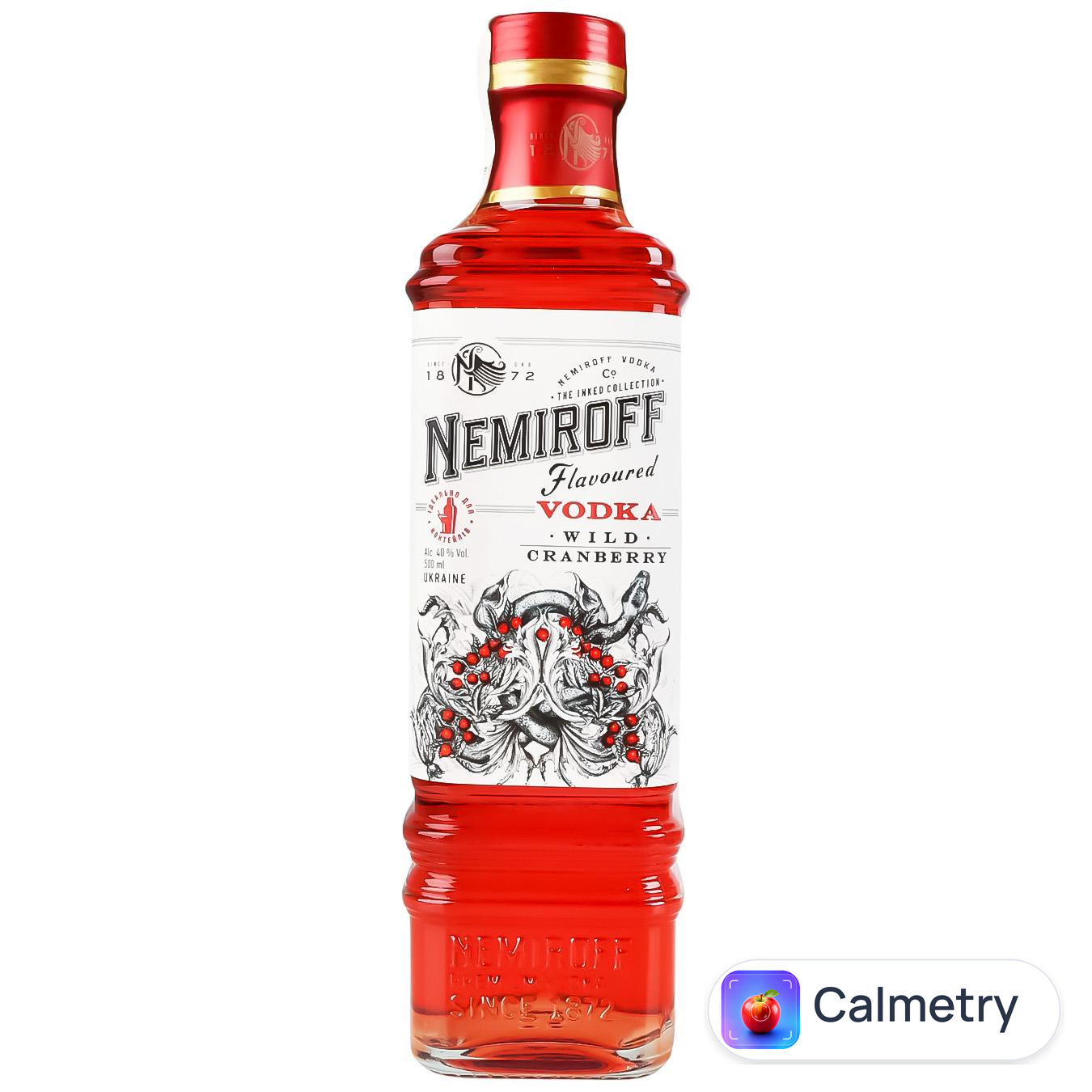 Настоянка Nemiroff Wild Cranberry De Luxe FV 40% 0,5л — фото продукту