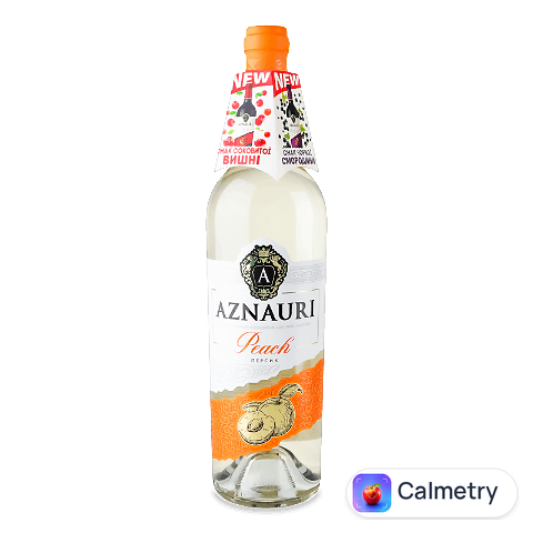 Напій винний Aznauri Peach білий напівсолодкий, 0,75л