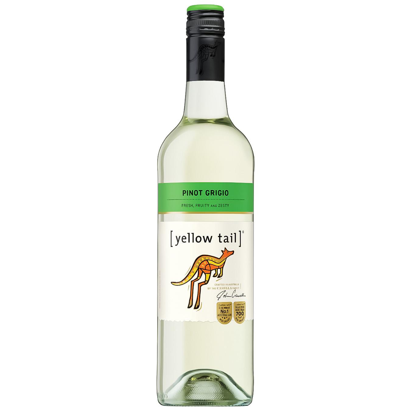 Вино Yellow Tail Pinot Grigio біле сухе 11,5% 0,75л — фото продукту