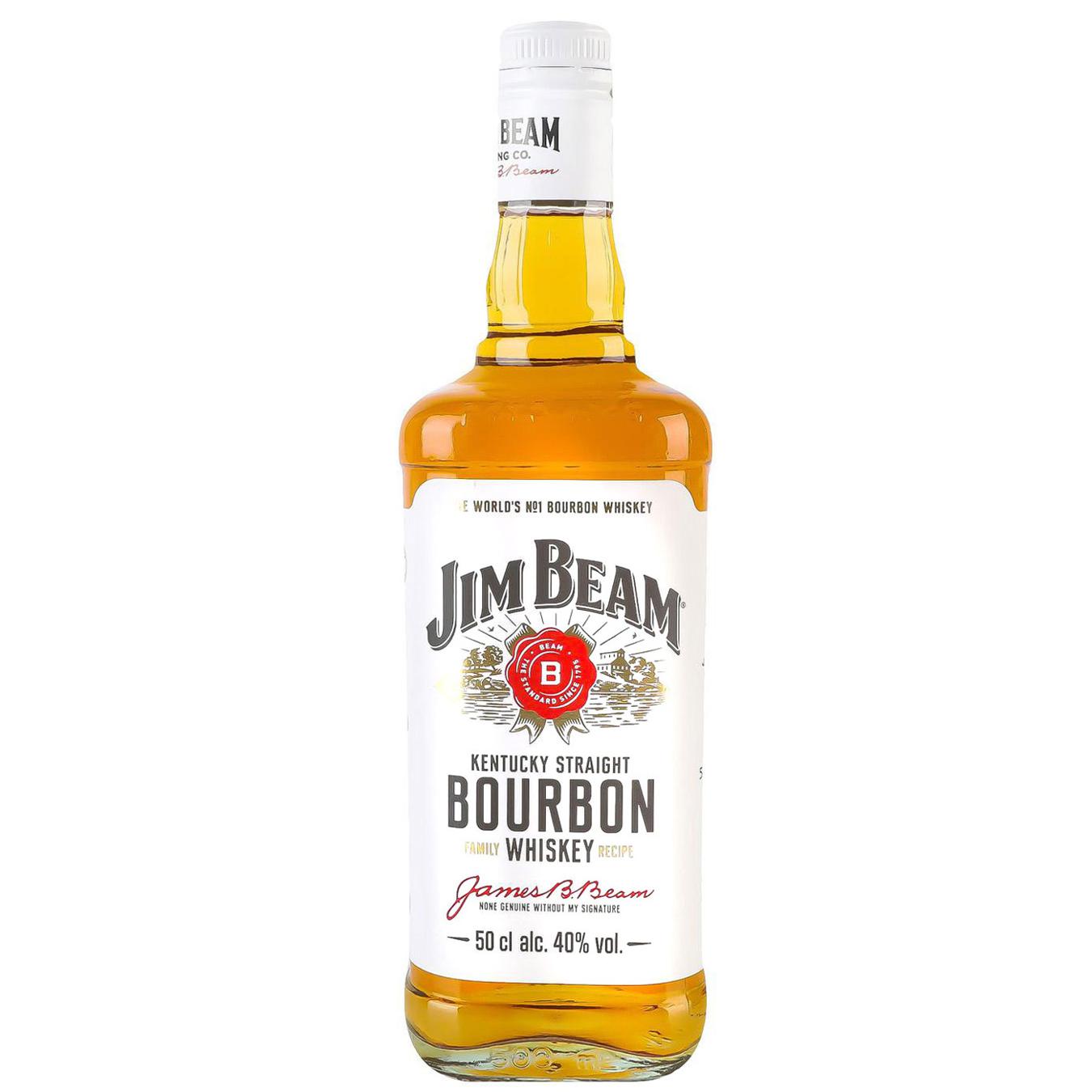 Віскі Jim Beam White 40% 0,5л — фото продукту