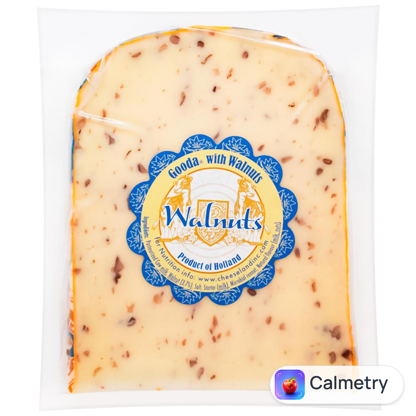 Сир Cheeseland Гауда з волоським горіхом 180г