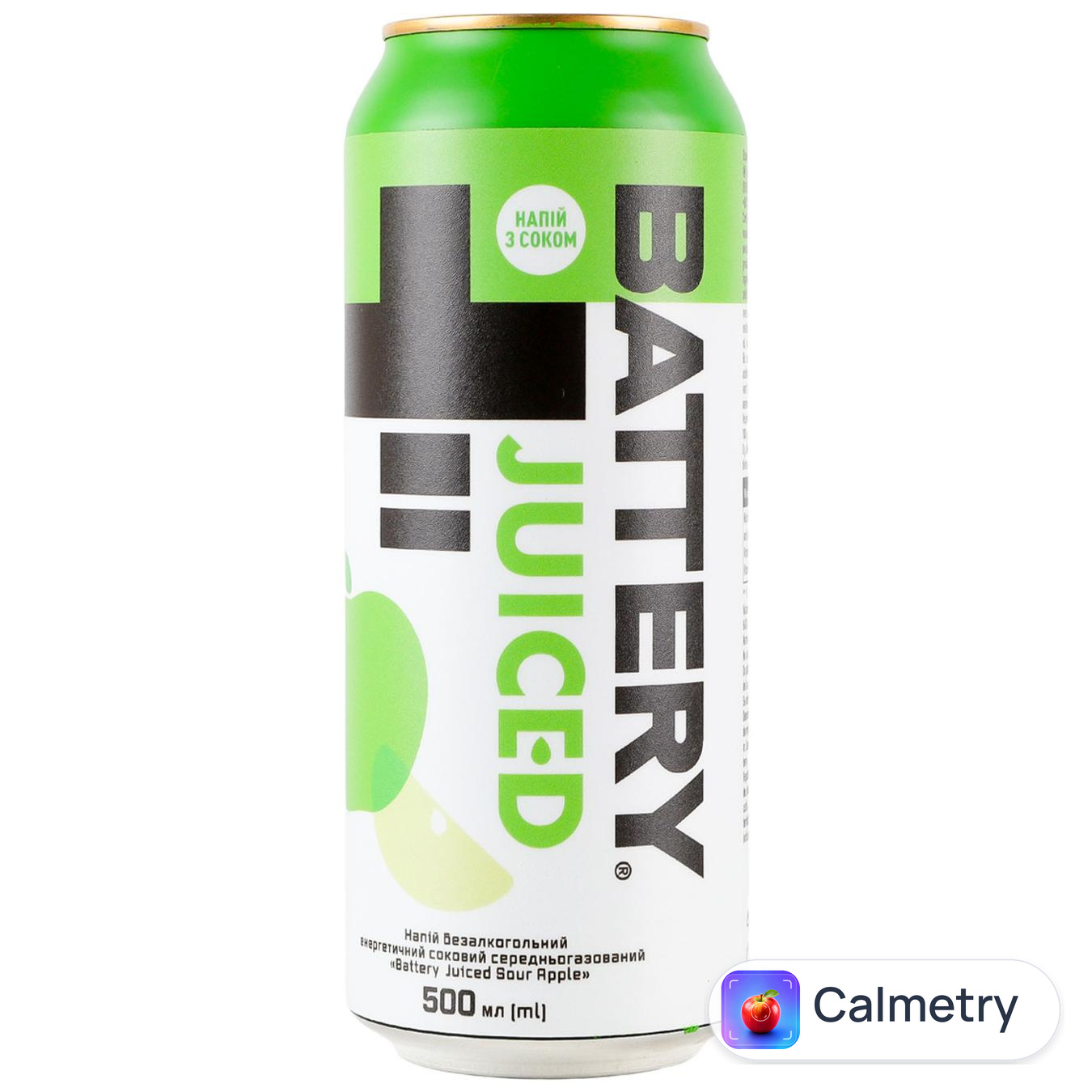 Напій енергетичний Battery Juiced Sour Apple 0,5л — фото продукту