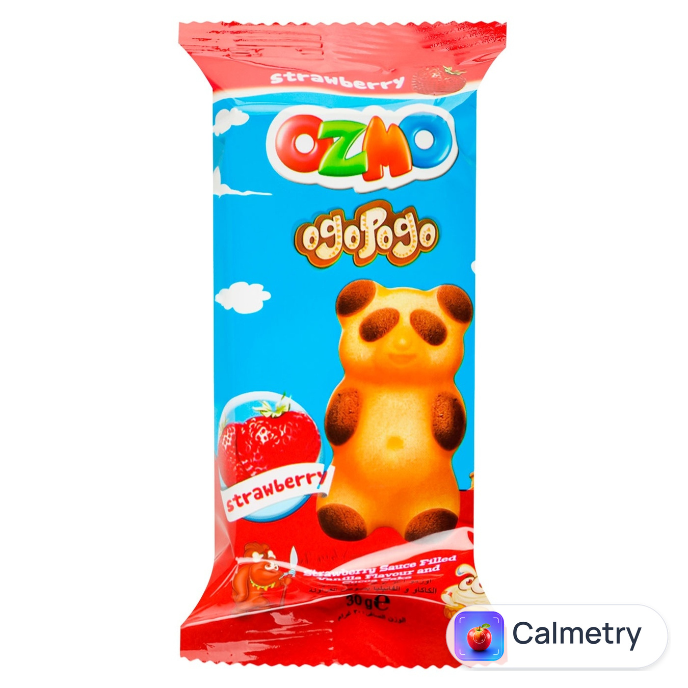Тістечко Ozmo Ogopogo з полуничним кремом 30г