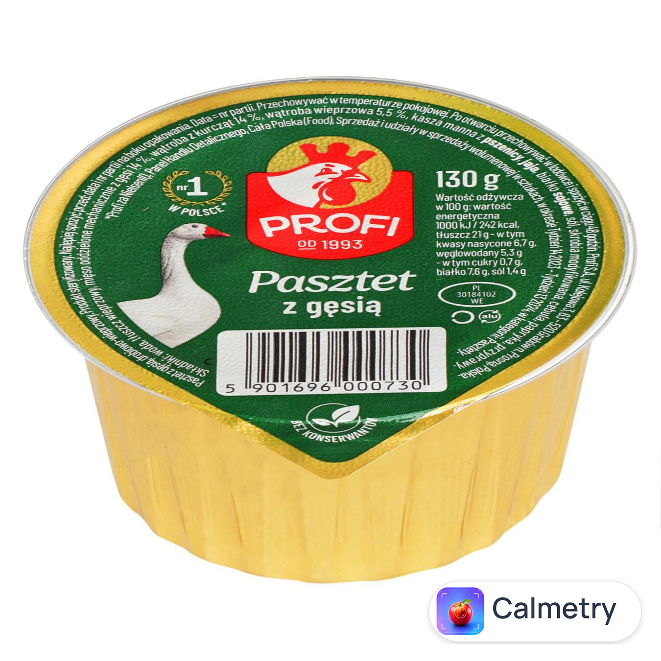 Паштет Profi з гусячим м'ясом 130г — фото продукту