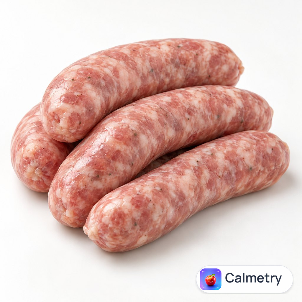 Ковбаски свинячі, сирі