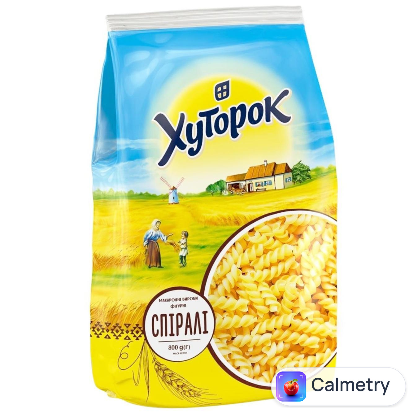 Макаронні вироби Хуторок Спіралі 800г — фото продукту