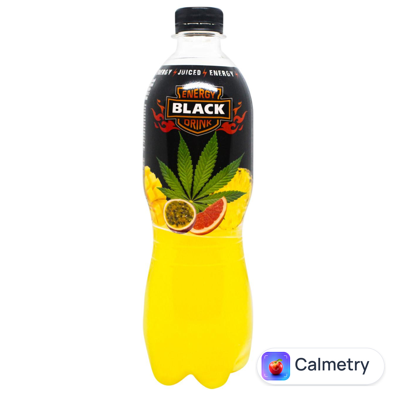 Напій енергетичний Black Energy Тропічні фрукти-канабіс 0,5л