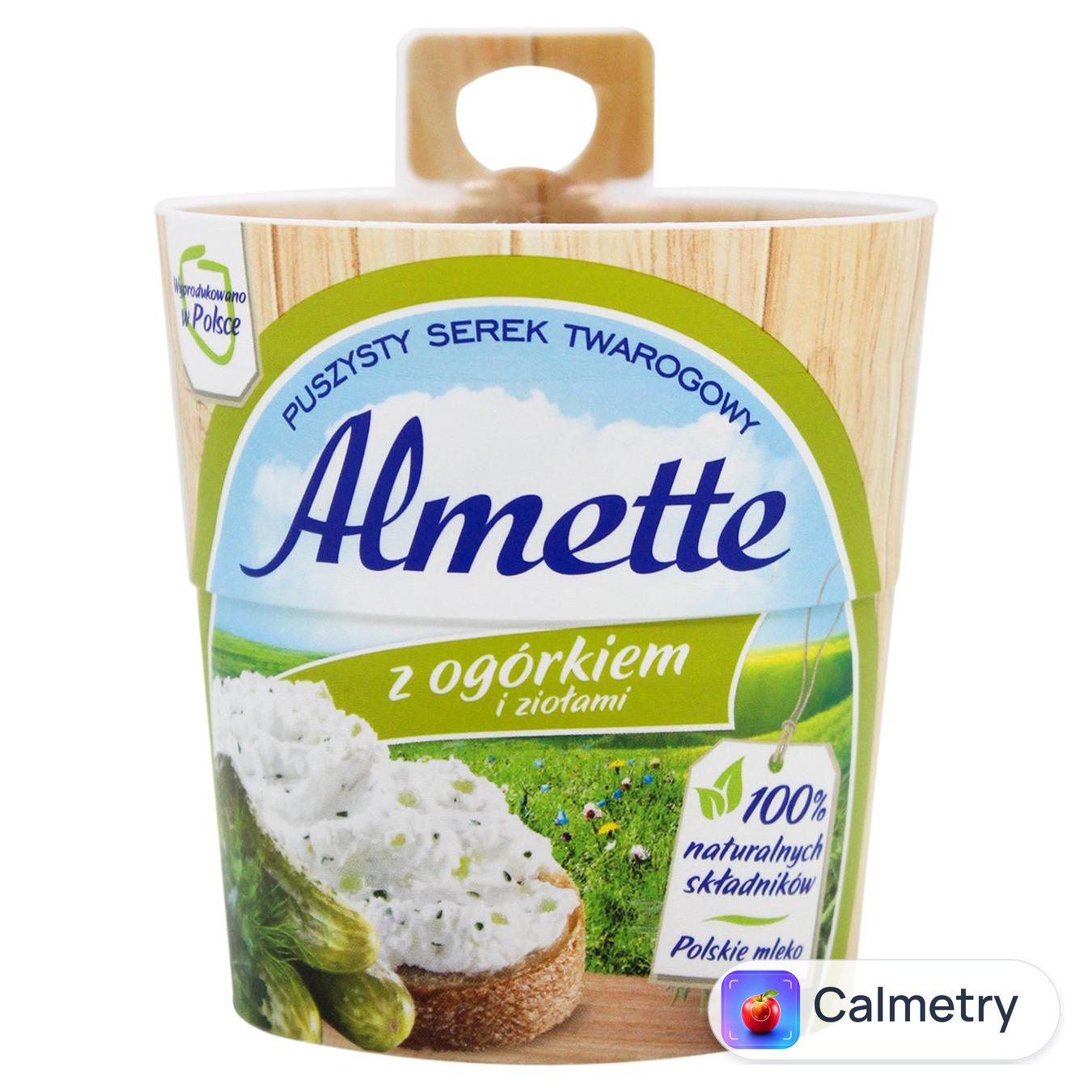 Крем-сир Hochland Almeta з огірками та травами 60% 150г