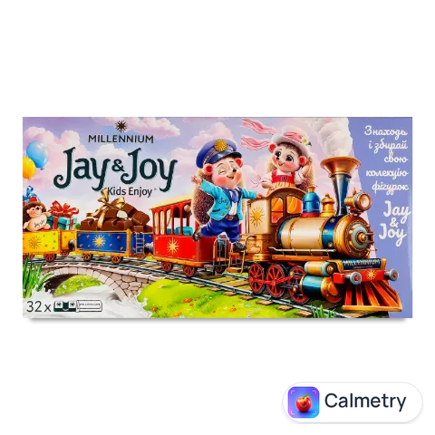 Шоколад молочний Jay&Joy Kids Enjoy з молочною начинкою