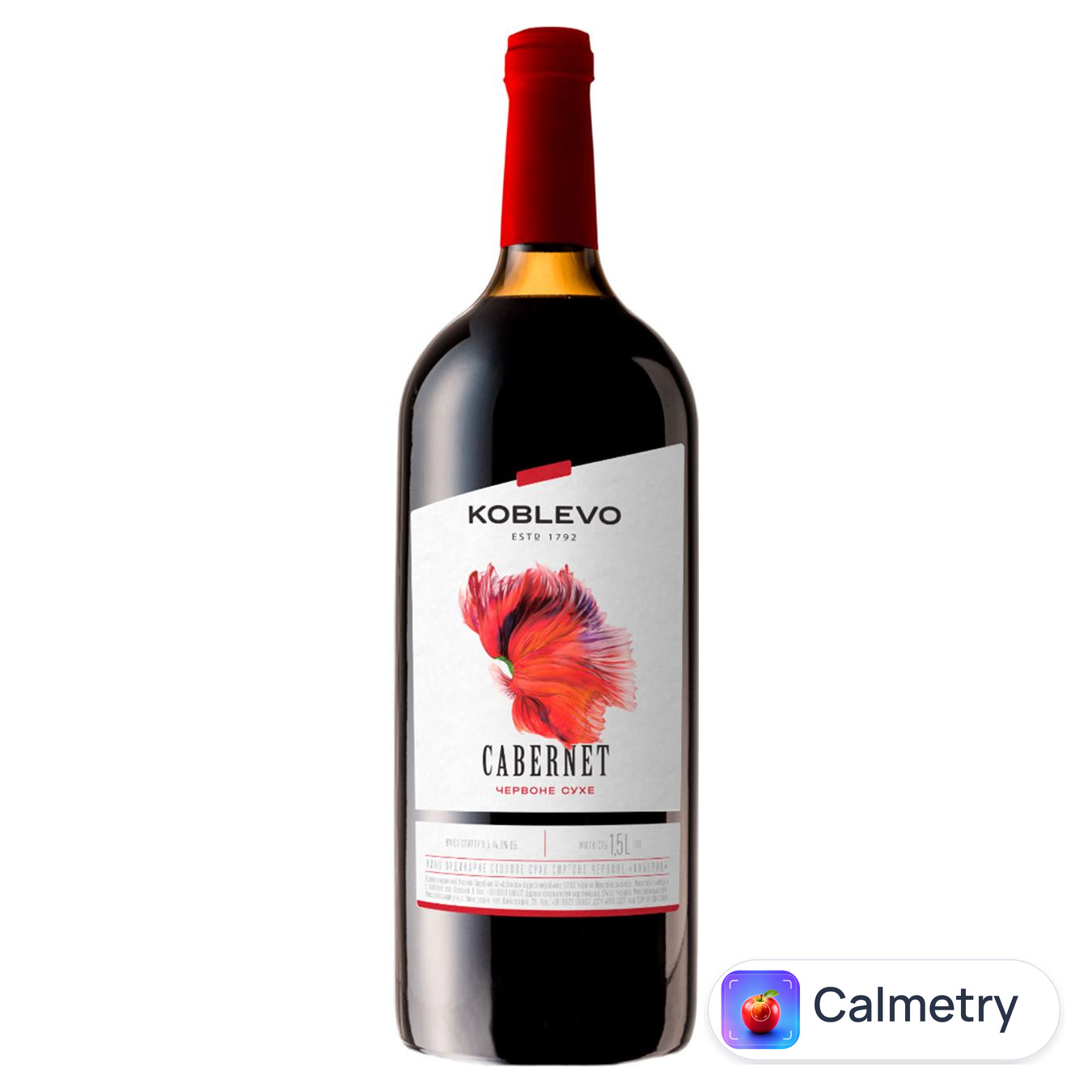 Вино Koblevo Cabernet червоне сухе 9,5-14% 1,5л — фото продукту