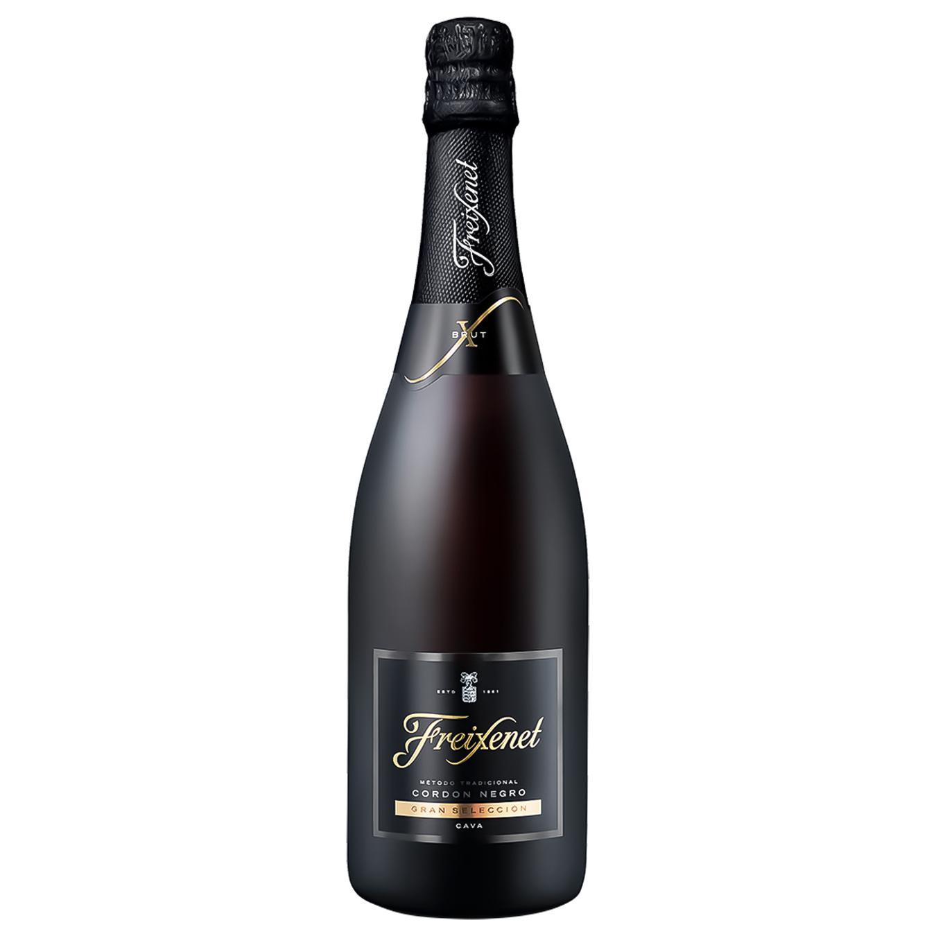 Вино ігристе Freixenet Cava Cordon Negro біле брют 11,5% 0,75л — фото продукту