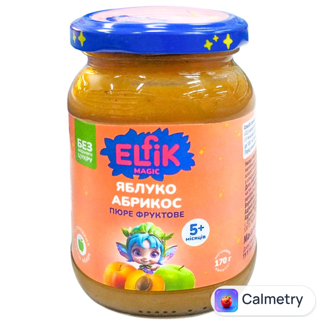 Пюре Elfik Magic яблуко-абрикос від 5 місяців 170г