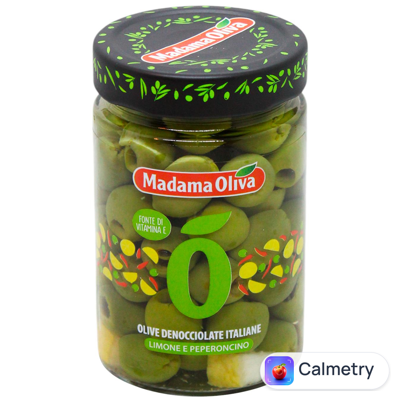 Оливки Madama Oliva Кастельветрано з лимоном та перцем чилі без кісточок 300г