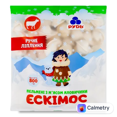 Пельмені Рудь Ескімос з м'ясом яловичини