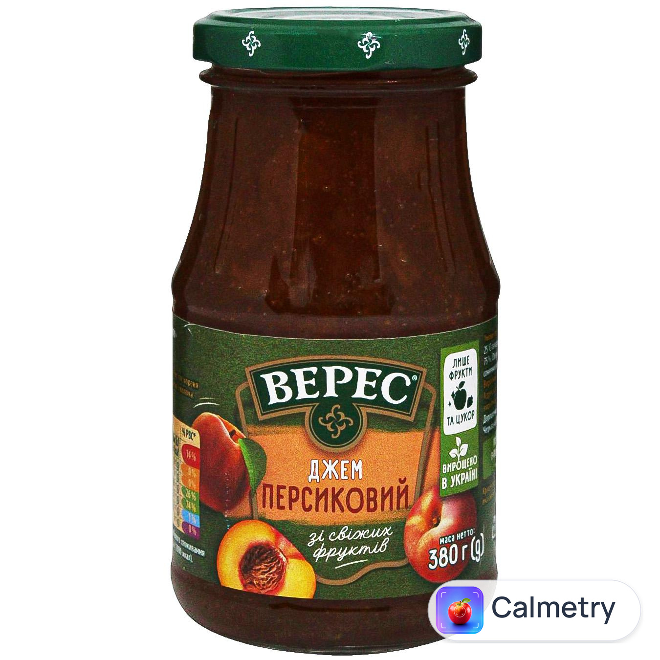 Джем Верес персиковый 380г