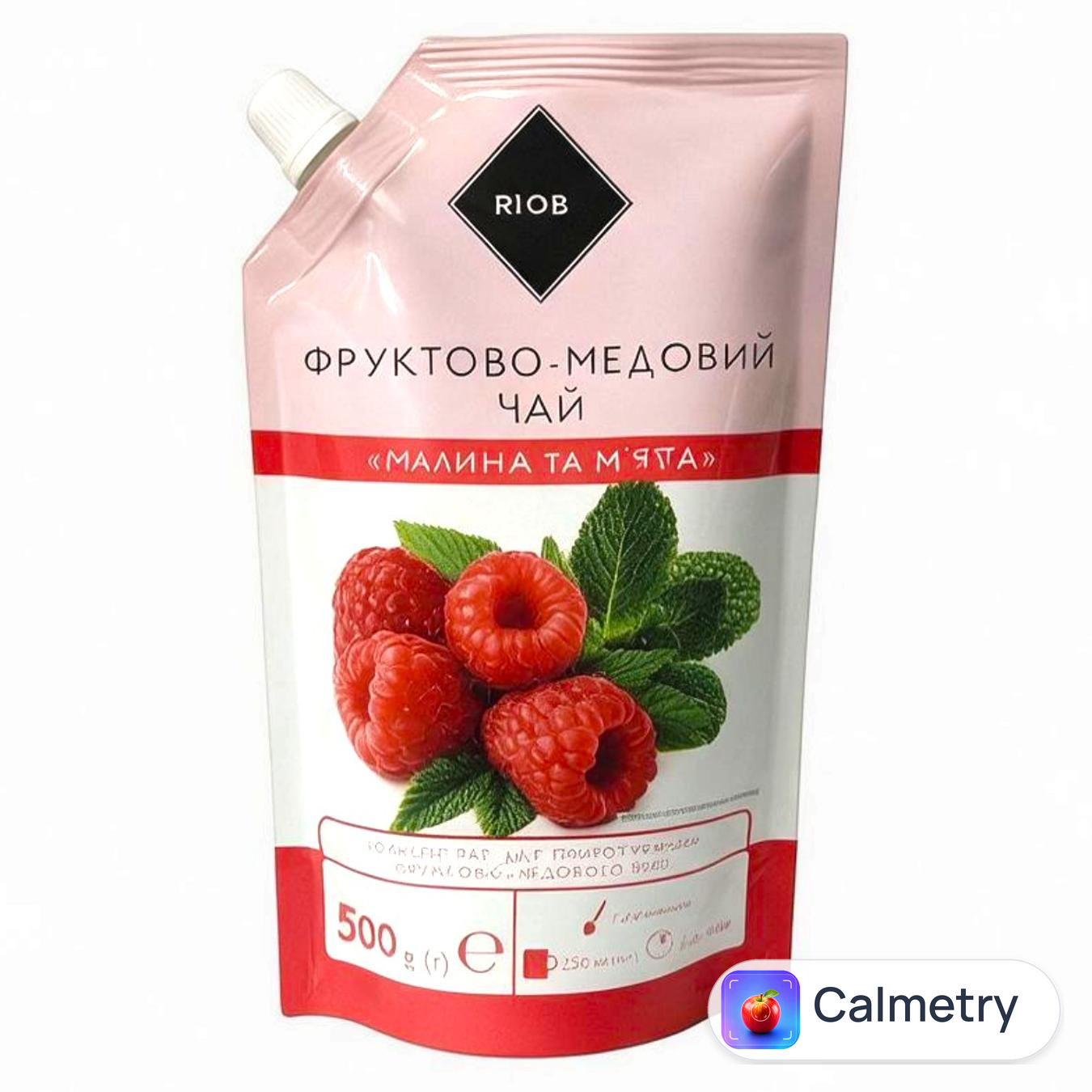 Чай фруктово-медовий Rioba концентрат Малина і м'ята 500г