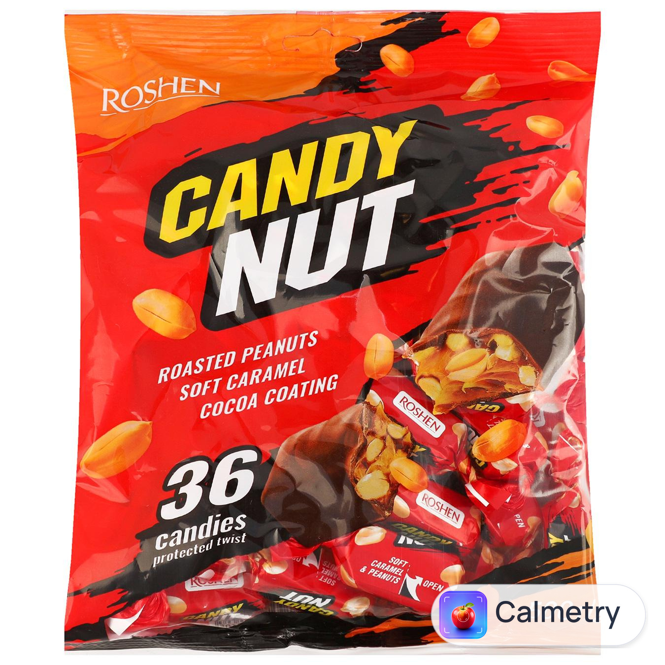 Цукерки Roshen Candy Nut м'яка карамель з арахісом 500г