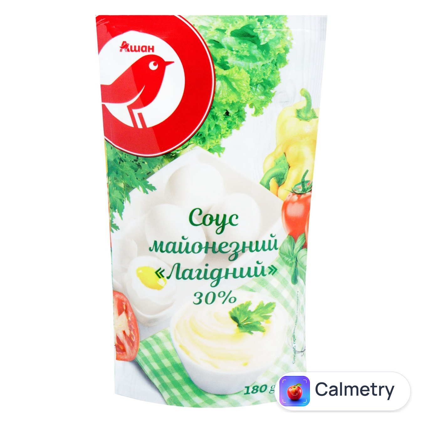 Майонезний соус Auchan Лагідний 30% 180г