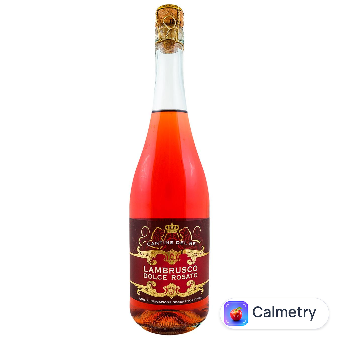 Вино ігристе Cantine Del Re Lambrusco рожеве 8% 0,75л