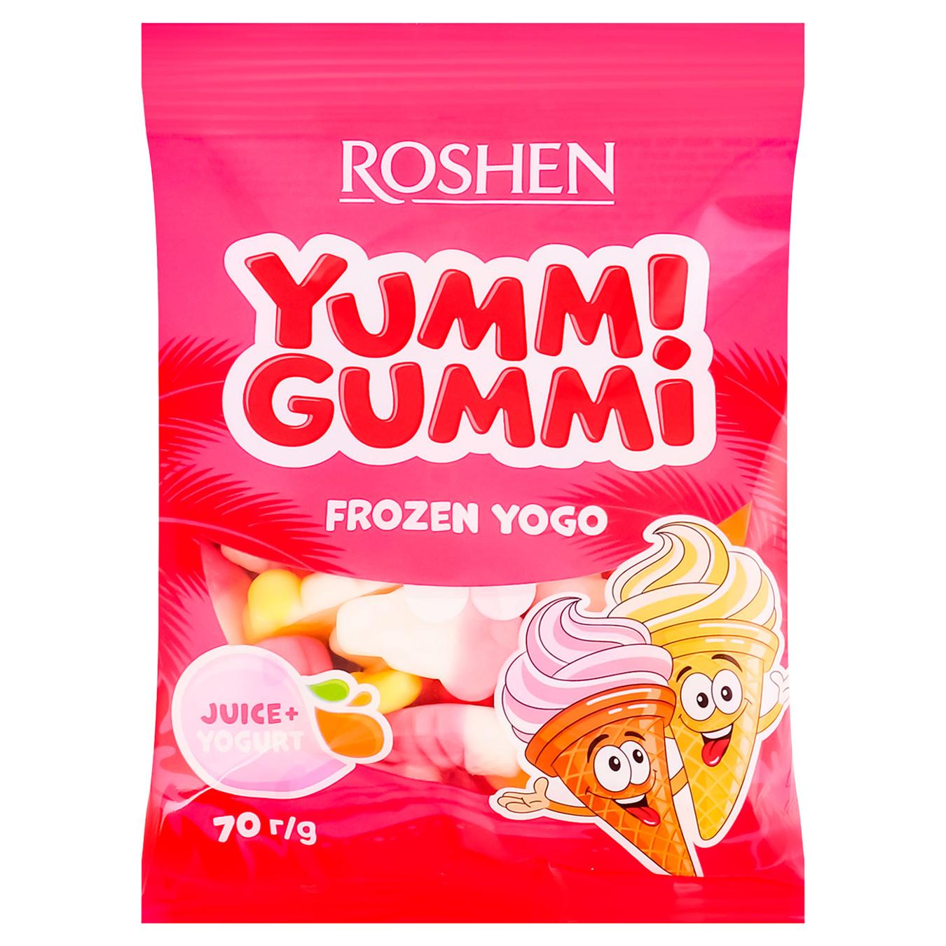 Цукерки Roshen Yummi Gummi Frozen Yogo 70г — фото продукту