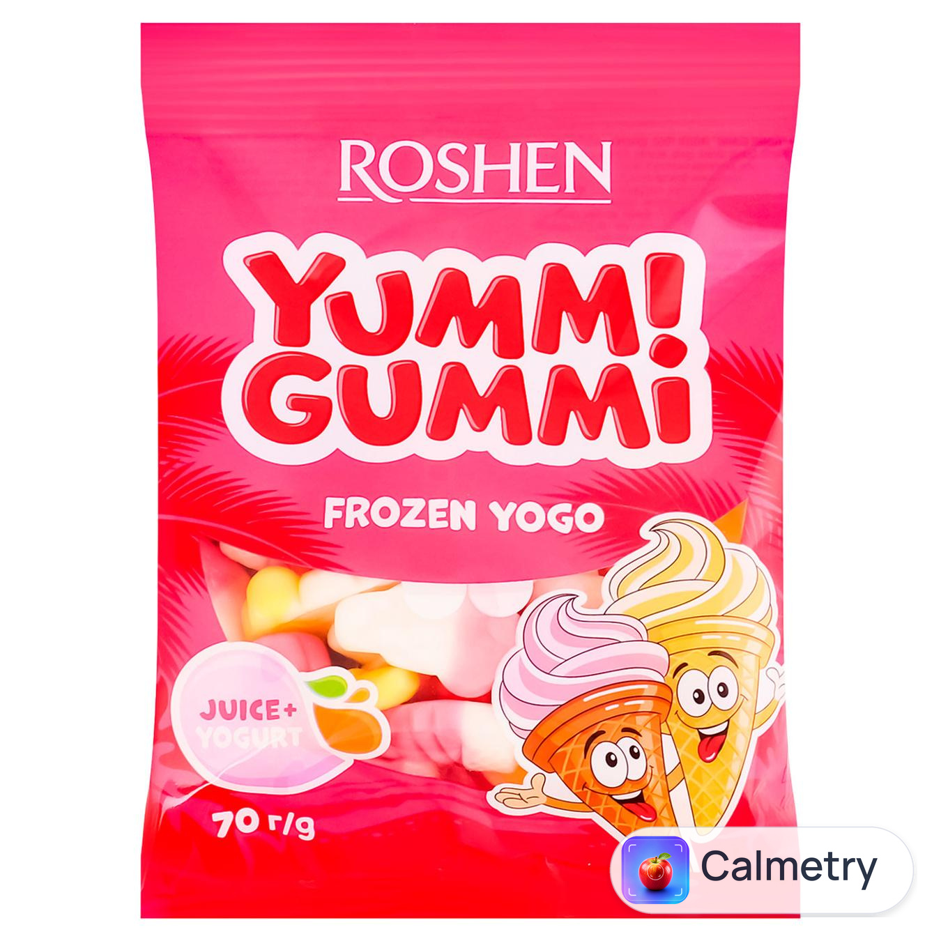 Цукерки Roshen Yummi Gummi Frozen Yogo 70г — фото продукту
