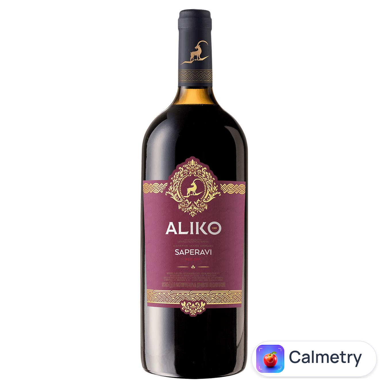 Вино Aliko C&W Saperavi червоне сухе 9,7-14% 1,5л