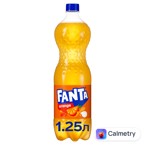 Напій Fanta з апельсиновим соком сильногазований, 1,25л