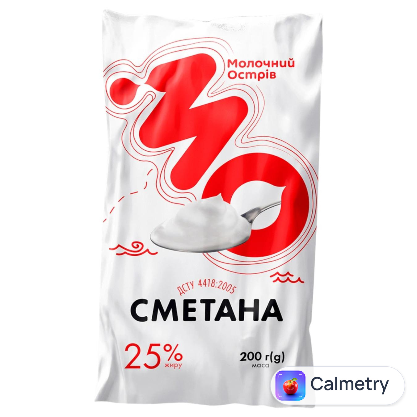 Сметана Молочний Острів 25% 200г