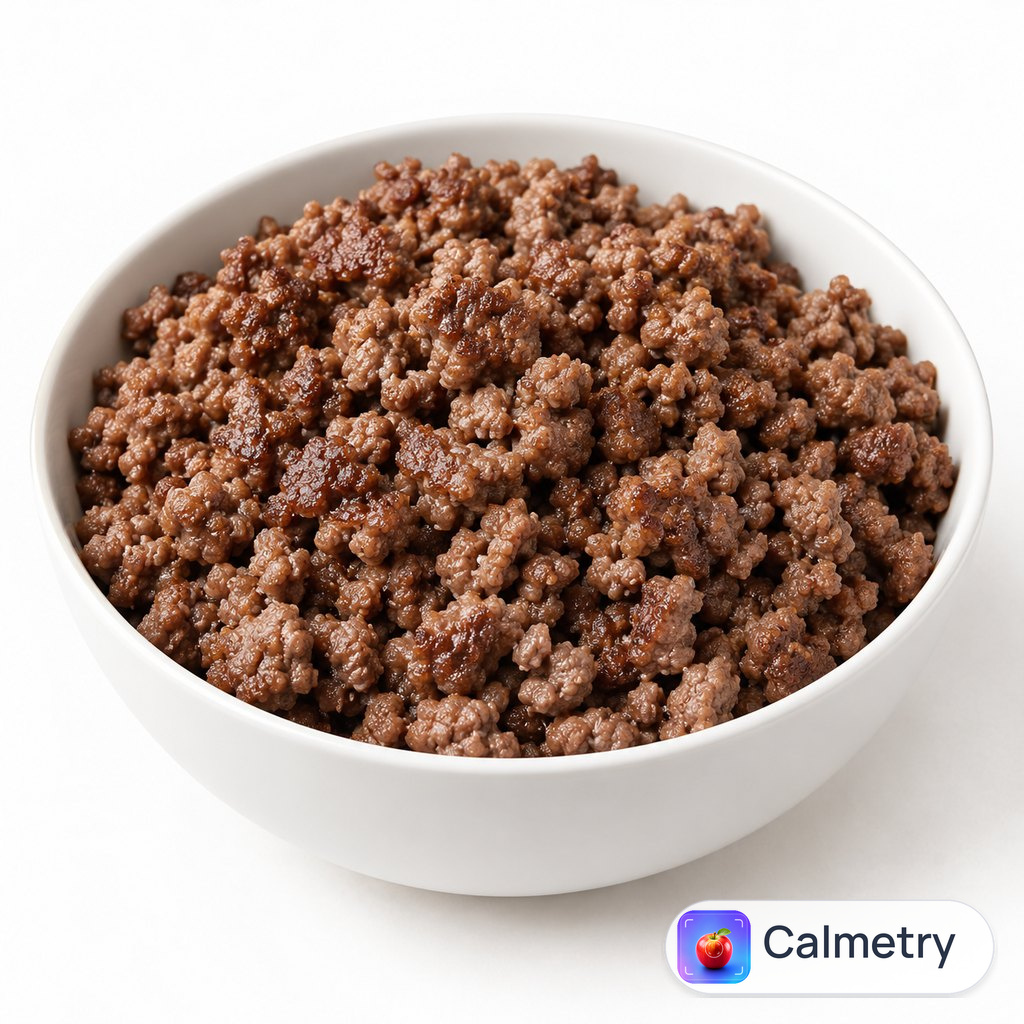 Яловичий фарш 5% жиру, смажений