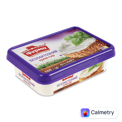 Крем-сир Ферма безлактозний 40% ванночка, 160г