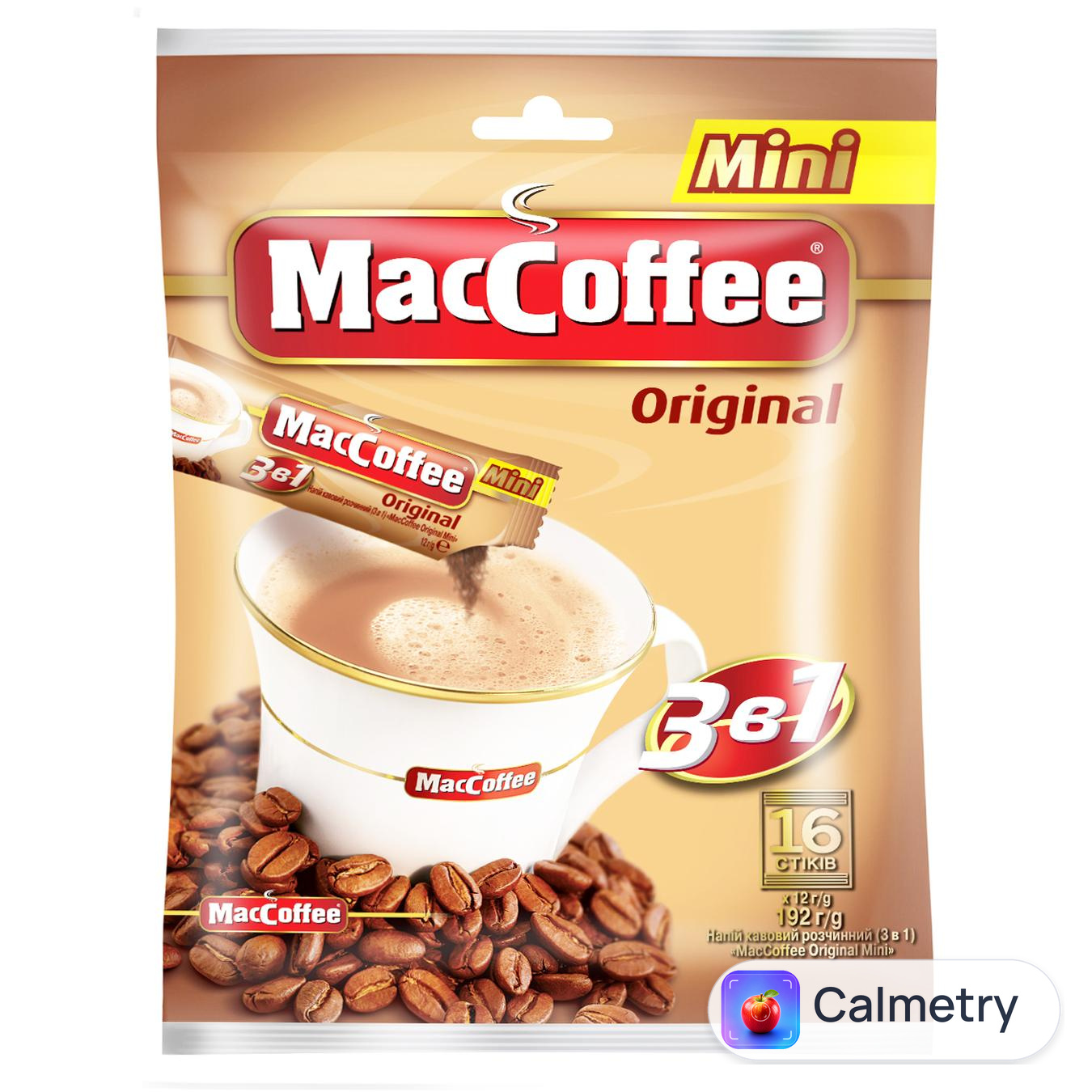 Напій кавовий MacCoffee 3в1 Original розчинний 12г