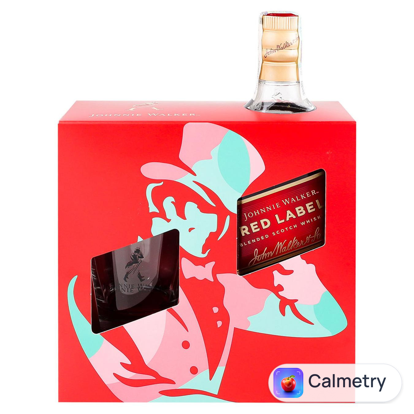 Віскі Johnnie Walker Red Label 40% 0,7л та склянка тумблер