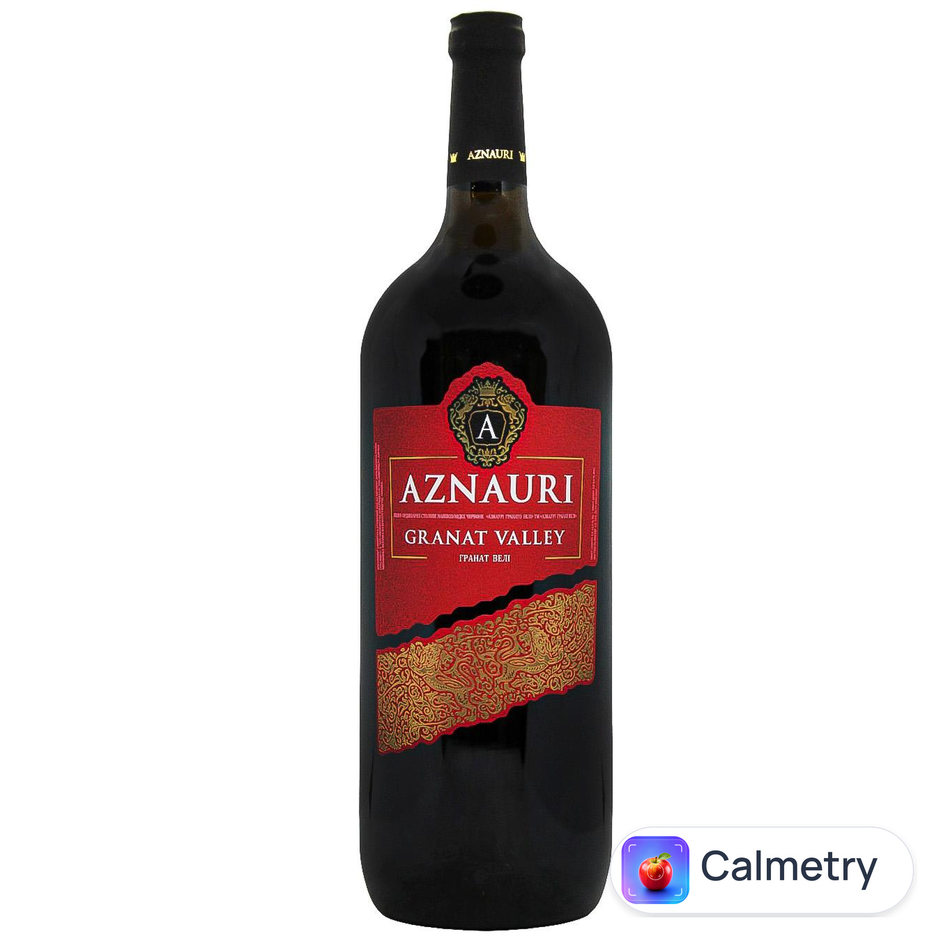 Вино Aznauri Granato Valley червоне напівсолодке 9-13% 1,5л — фото продукту