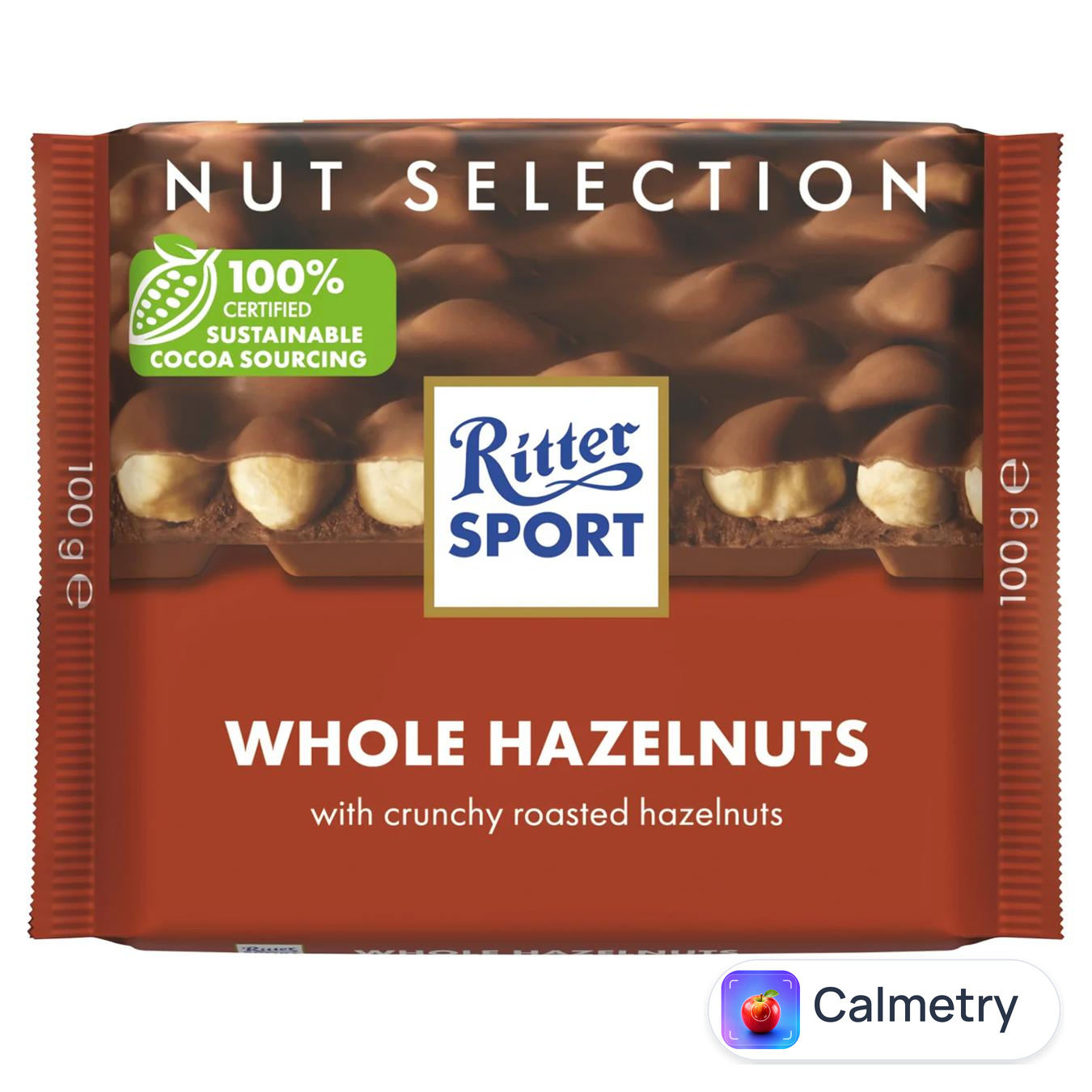 Шоколад молочний Ritter Sport з цільним фундуком 100г