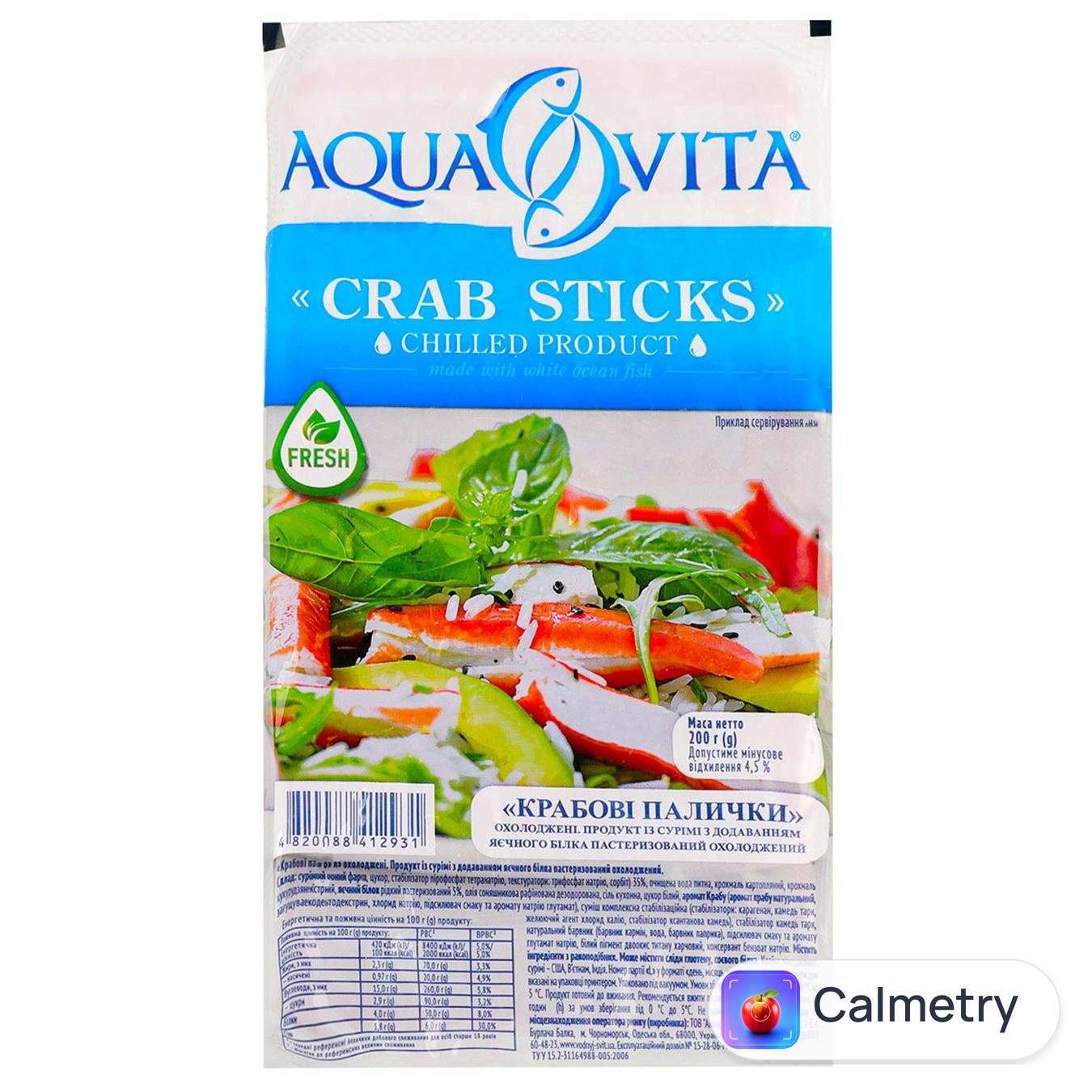 Крабові палички Aqua Vita охолоджені 200г